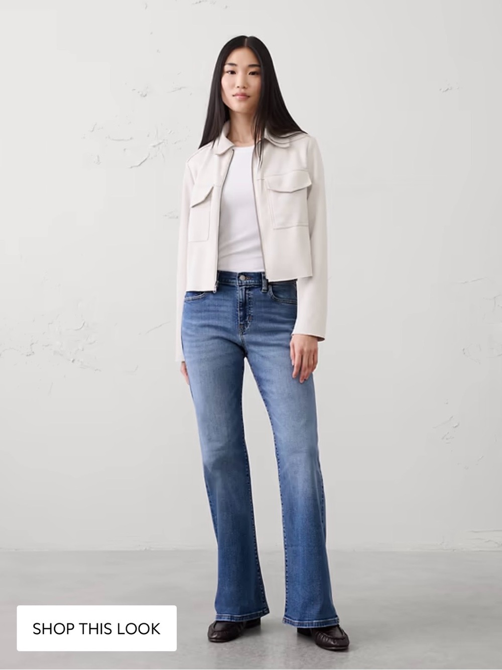 Banana Republic Classic Women's Bootcut Midrise Blue Denim Jeans